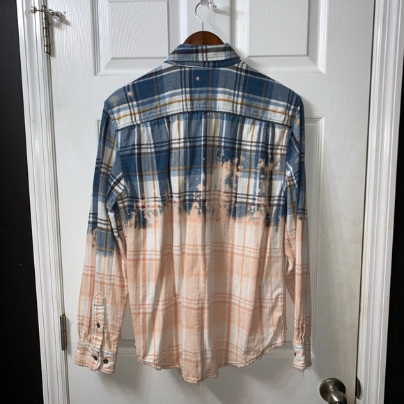 Bleached Plaid Flannel - Picture 2 of 4